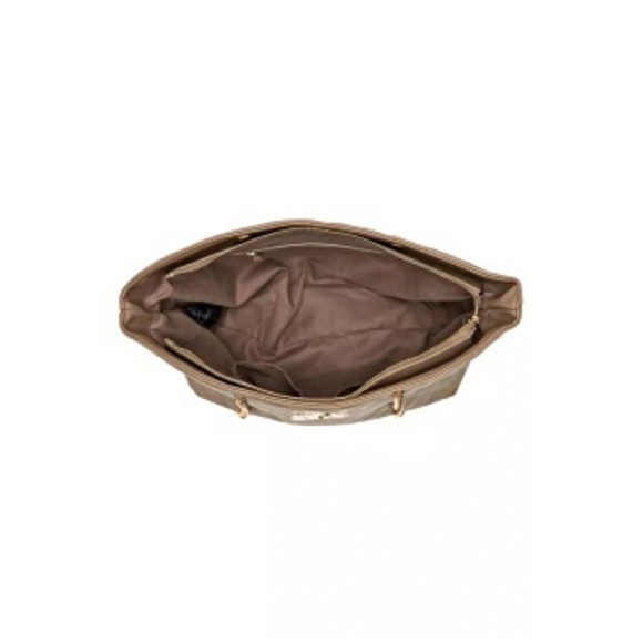 Badgley Mischka Large Quilted Tote in Taupe. NWT! - Picture 5 of 5